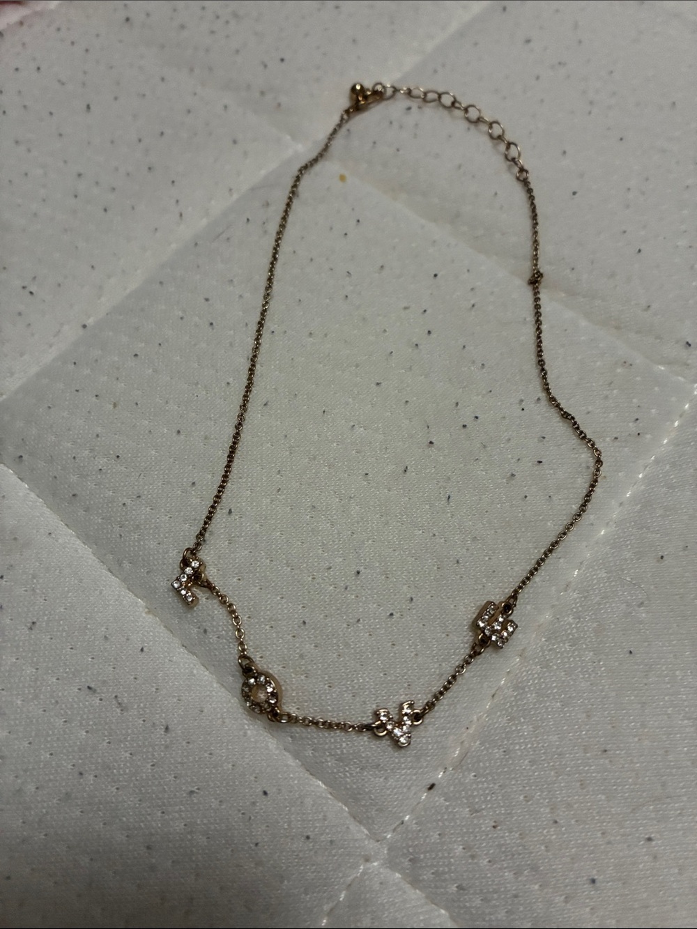 Delicate Rose Gold Crystal “LOVE” Necklace - Women Jewelry